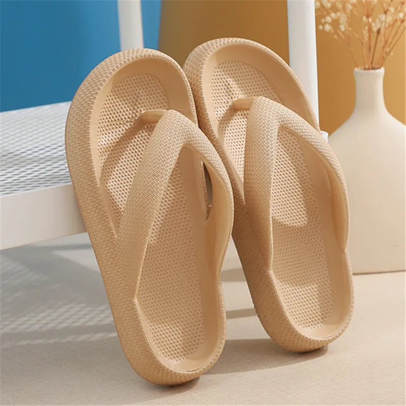 New Style Eva Flip-Flops Clamp Foot Non-Slip Outdoor Summer Soft Bottom Bathroom Couples Wear Flip-Flops Casual Platform Sandals