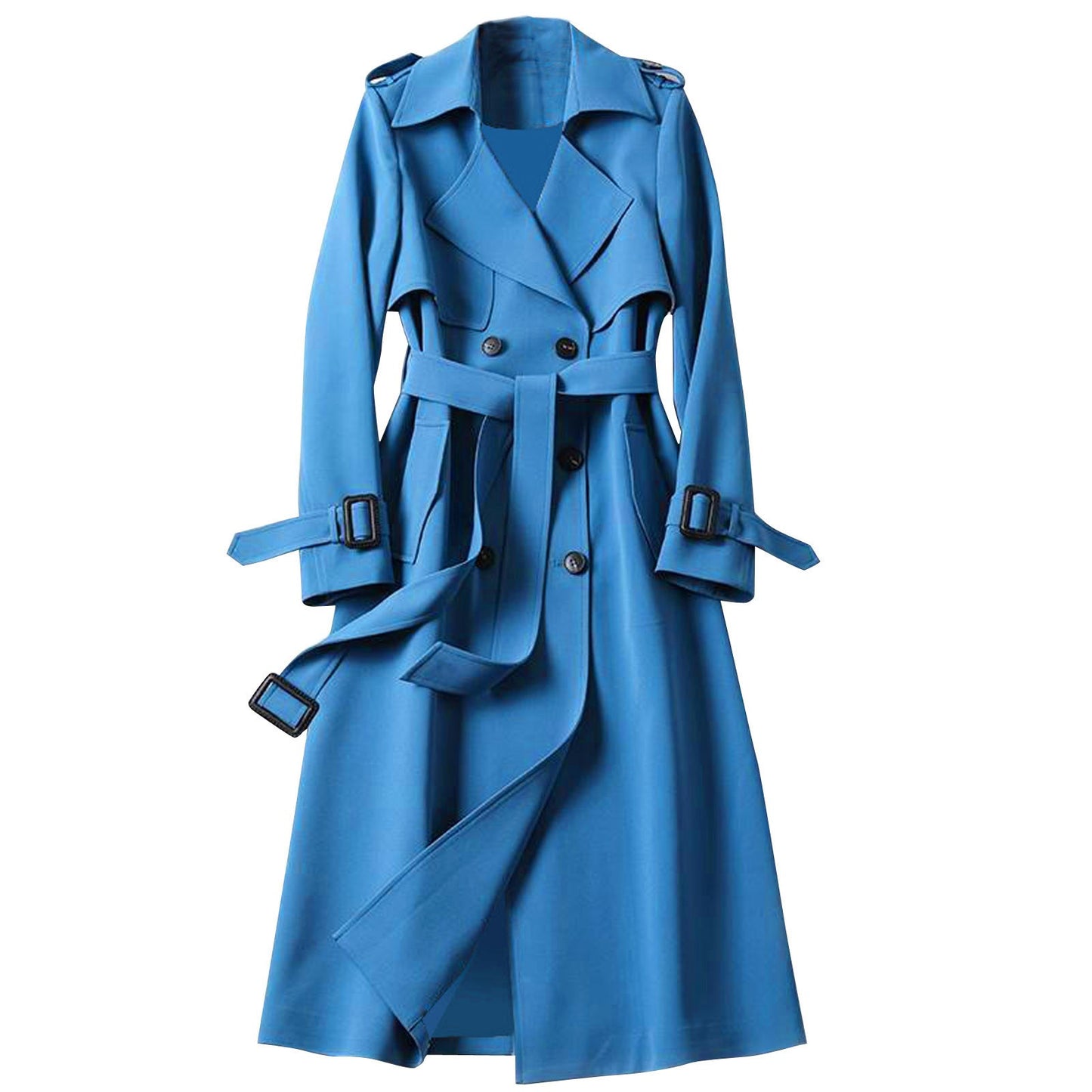 Women Trenchcoat 2023 New Autumn Overcoat Solid Slim Fit Elegant England Style Long Outerwear Windbreaker Ladies Trench Coat