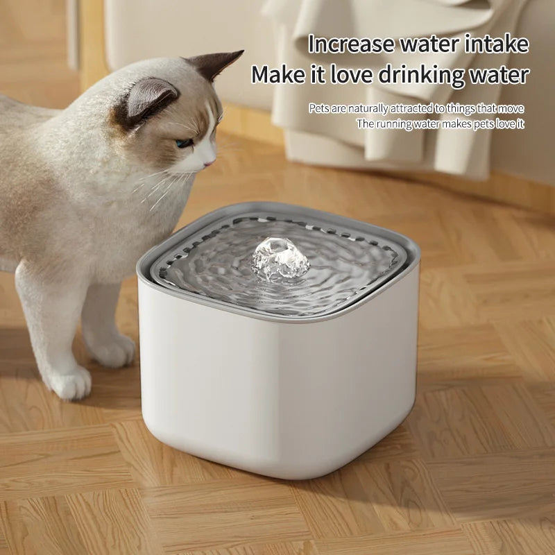 3L Automatic Cat Water Fountain – Large Capacity USB Filtered Mute Water Dispenser for Cats