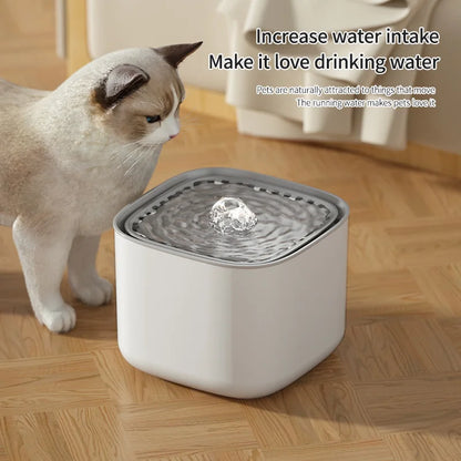 3L Automatic Cat Water Fountain – Large Capacity USB Filtered Mute Water Dispenser for Cats