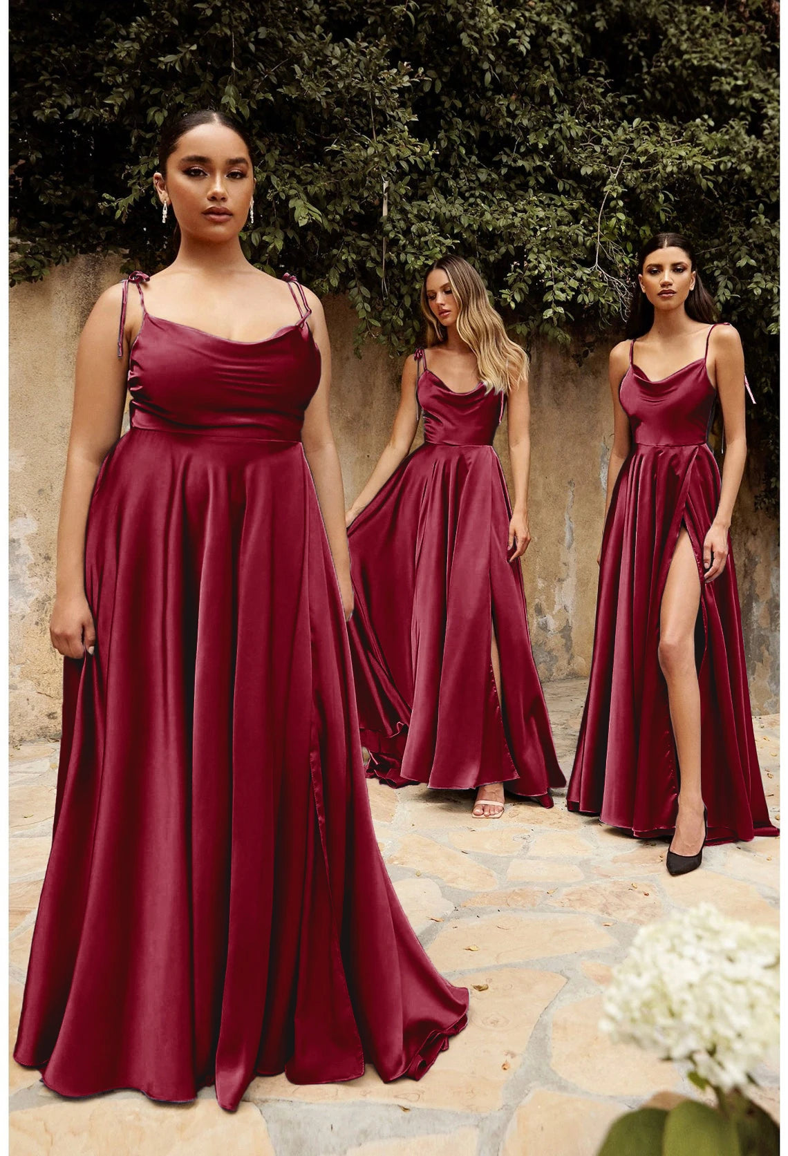 A-line Maxi Simple High Slit Women Spaghetti Strap Satin Prom Dress Elegant Long Backless Evening Party Gown Vestidos Gala