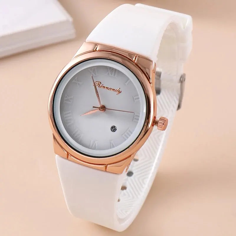 Luxury Women Bracelet Quartz Watches For Women Leather Watch Ladies Sports Dress White Dial Wrist Watch Clock Relogio