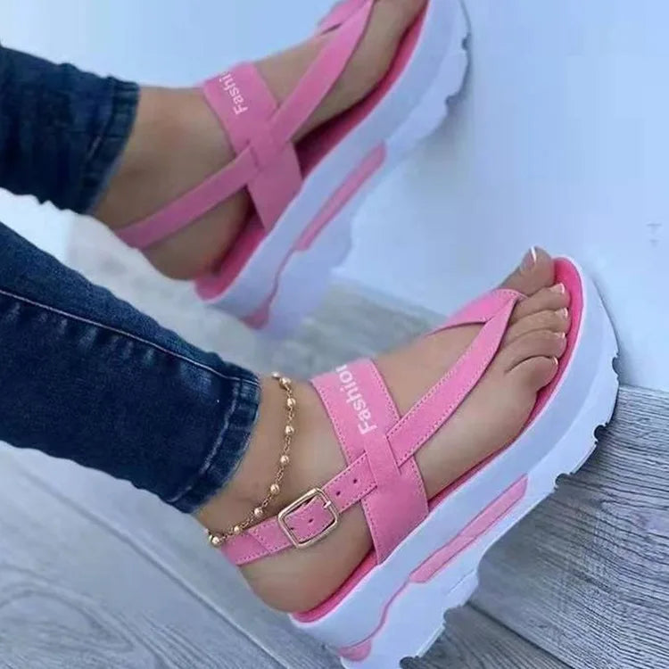 Women Sandals 2023 New Platform Sandals For Summer Wedges Shoes Women Platform Heels Sandalias Mujer Luxury Summer Flip Flops