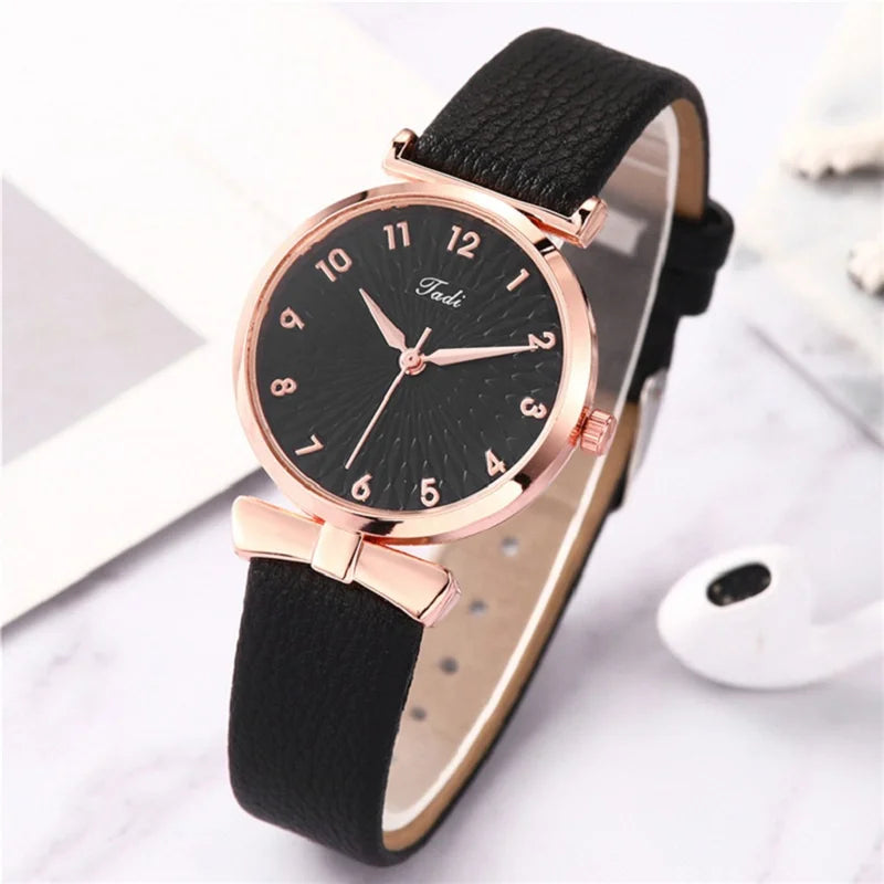 2pcs Set Luxury Women Bracelet Quartz Watches For Women Leather Watch Ladies Sports Dress Wrist Watch Clock Relogio Feminino