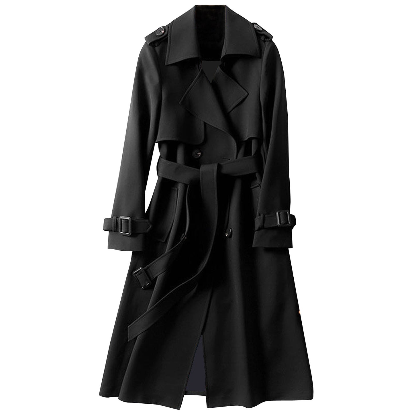 Women Trenchcoat 2023 New Autumn Overcoat Solid Slim Fit Elegant England Style Long Outerwear Windbreaker Ladies Trench Coat