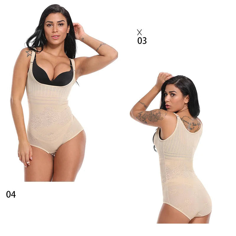 Women Shapewear Bodysuit Seamless Tummy Control Shapewear Waist Trainer Thong Body Shaper Fajas Colombianas Slimming Underwear