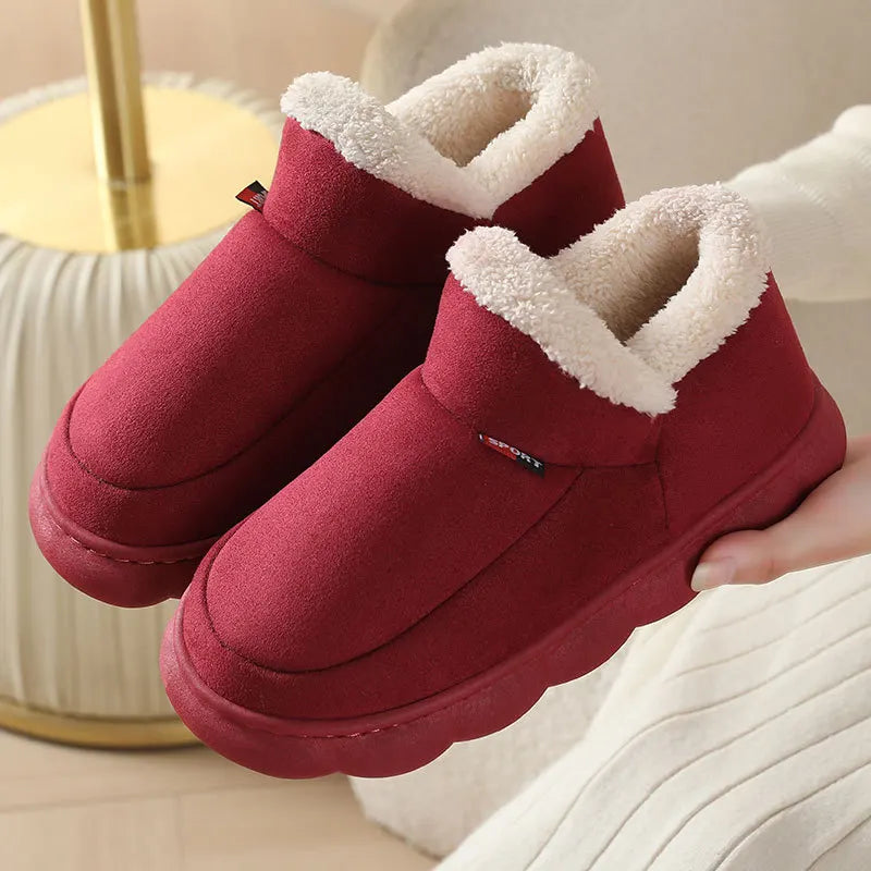 Bebealy Winter Fur Shoes For Women Classic Unisex Fluffy House Shoes With Padded Slippers For Men Indoor Outdoor Women Slippers