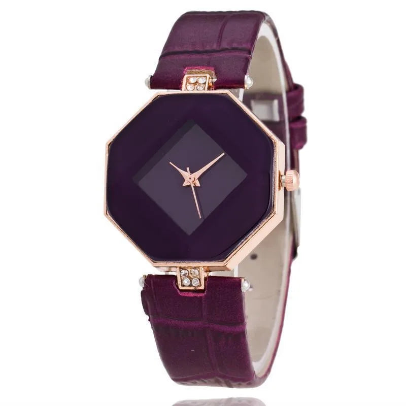 WOKAI high quality fashion casual ladies strap Quartz watch Student girl glow-in-the-dark waterproof clock retro