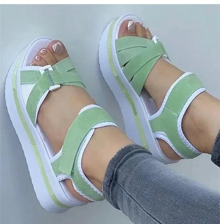 Women's Sandals Heels Sandals With Low Platform Shoes For Women Summer Sandals Heeled Summer Shoes Female Footwear Wedges Shoes