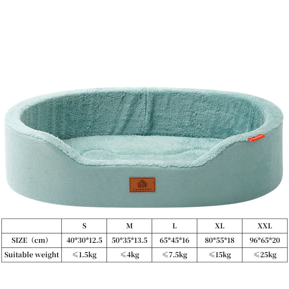 Lake blue China Mainland Large Dog Bed – Winter Orthopedic Waterproof Couch Pet Bed for Medium & Large Dogs