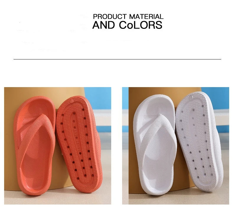 New Style Eva Flip-Flops Clamp Foot Non-Slip Outdoor Summer Soft Bottom Bathroom Couples Wear Flip-Flops Casual Platform Sandals