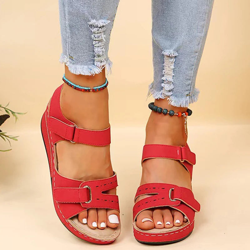 Summer Women Sandals Shoes Plus Size Sandals Woman Party Sandals Ladies Wedge Shoes For Women Soft Footwear Women Sandal Female