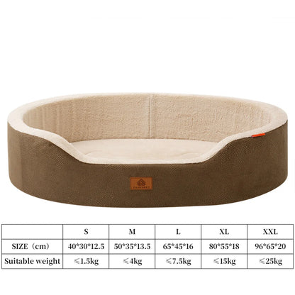 Brown China Mainland Large Dog Bed – Winter Orthopedic Waterproof Couch Pet Bed for Medium & Large Dogs