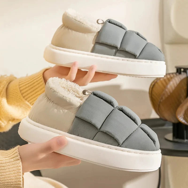 Bebealy Winter Fur Shoes For Women Classic Unisex Fluffy House Shoes With Padded Slippers For Men Indoor Outdoor Women Slippers