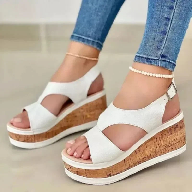 Platform Platform Women's Shoes, 2024 New Wedge Fish Mouth Sandals, Platform Platform Platform Casual Sandals, Roman Sandals