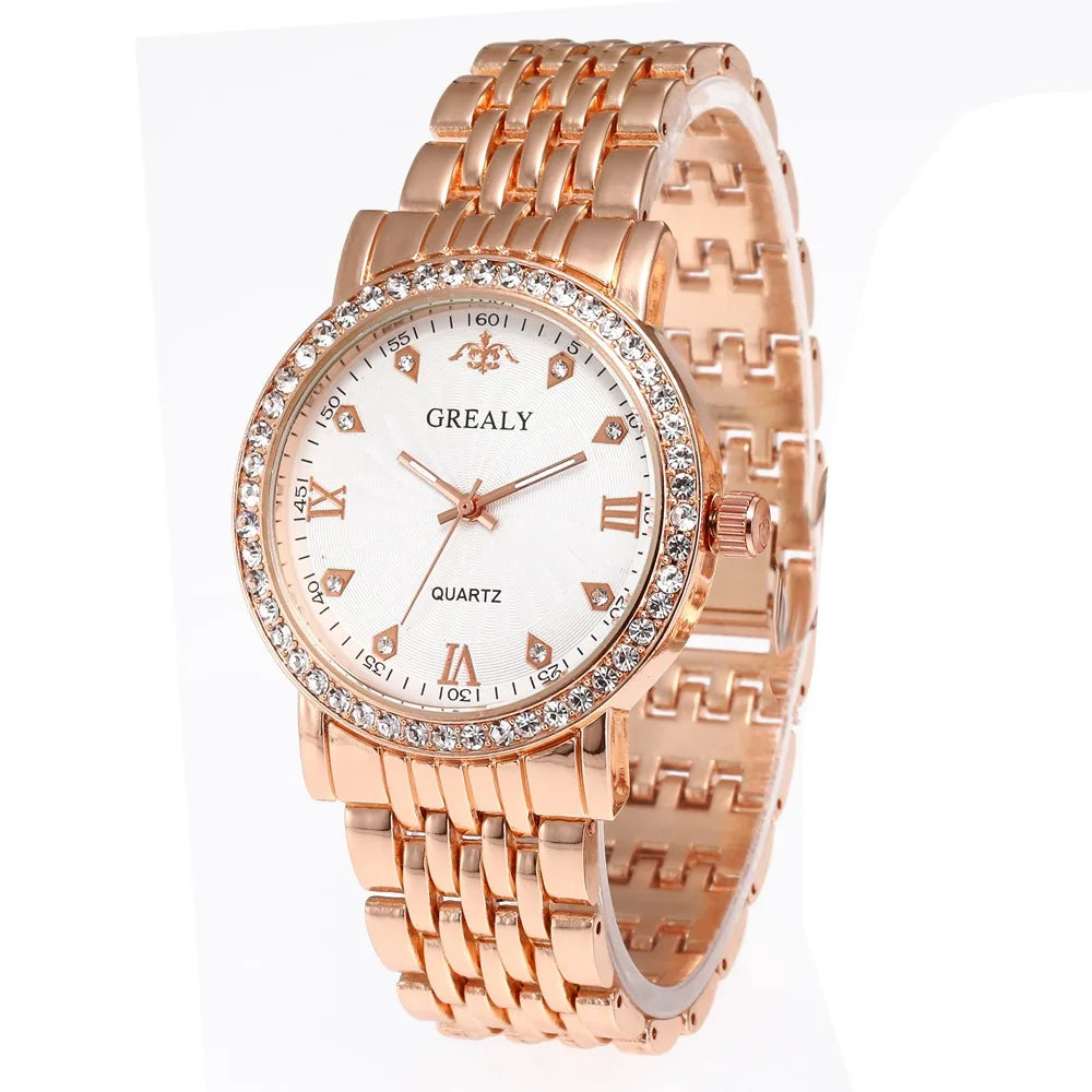 New Casual Golden Watch Ladies Creative Steel Women Watches Women Bracelet Watch Female Clock Lovers Wristwatch Relogio Feminino