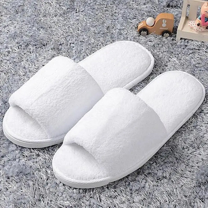 Hotel Disposable Slippers Spa Hotel Wedding Guest Slipper Towelling Terry Soft Toe Breathable Style Open Shoes Disposable W Z6C5