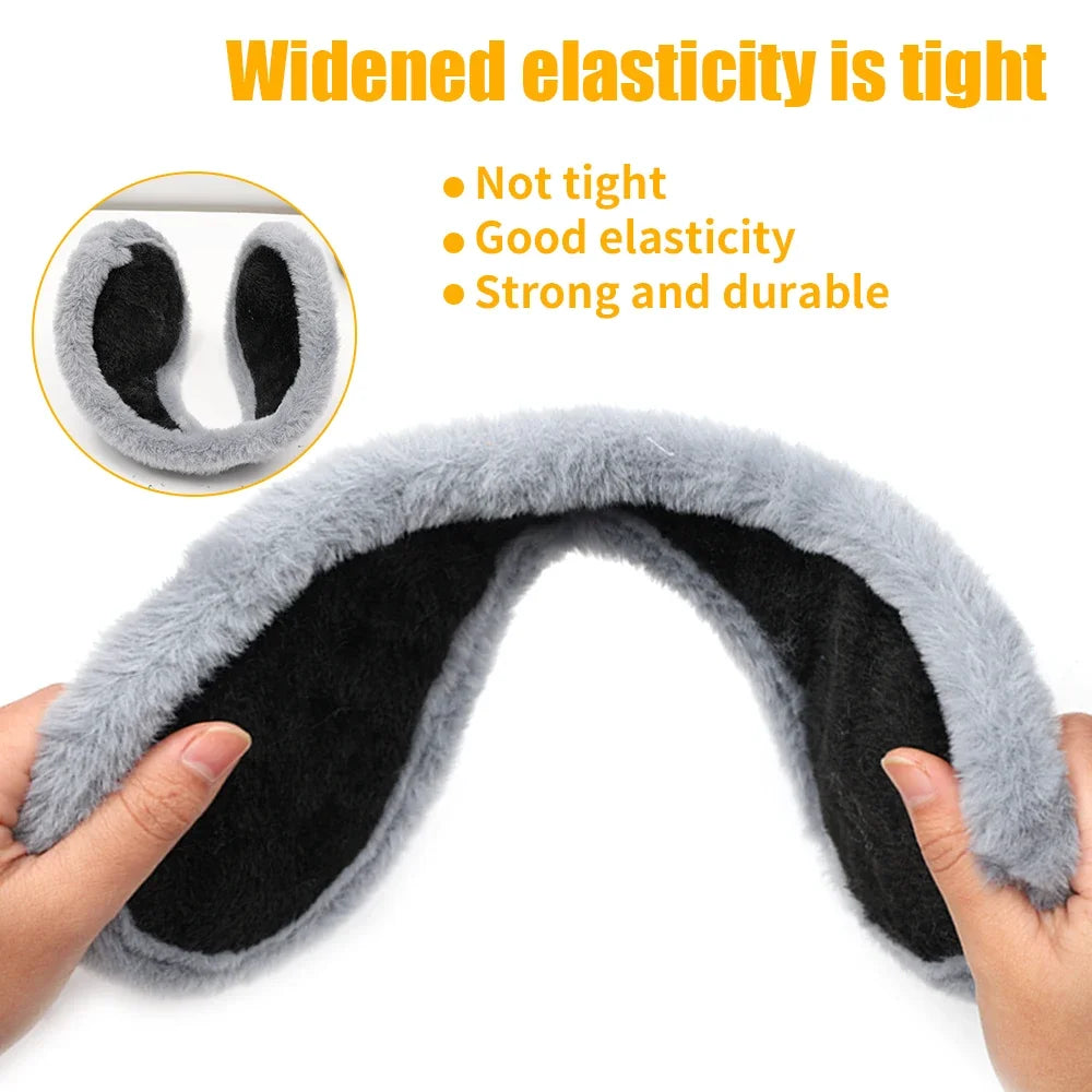 Windproof Earmuffs Men Women's Ear Warm Protector Thicken Plush Winter Warm Fleece Earmuff Outdoor Cycling Warmer Soft Ear Muffs