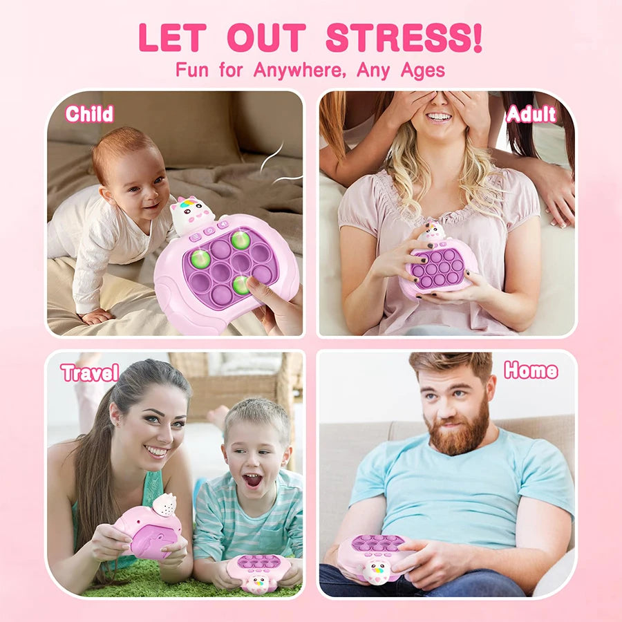 Electronic Push Pop Game – Pro Super Bubble Pop Light Up Antistress Fidget Toy for Kids & Adults, Birthday Gift