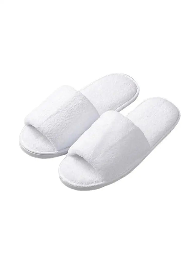 Hotel Disposable Slippers Spa Hotel Wedding Guest Slipper Towelling Terry Soft Toe Breathable Style Open Shoes Disposable W Z6C5