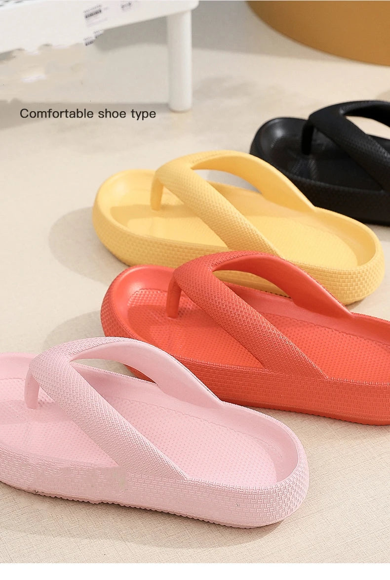 New Style Eva Flip-Flops Clamp Foot Non-Slip Outdoor Summer Soft Bottom Bathroom Couples Wear Flip-Flops Casual Platform Sandals