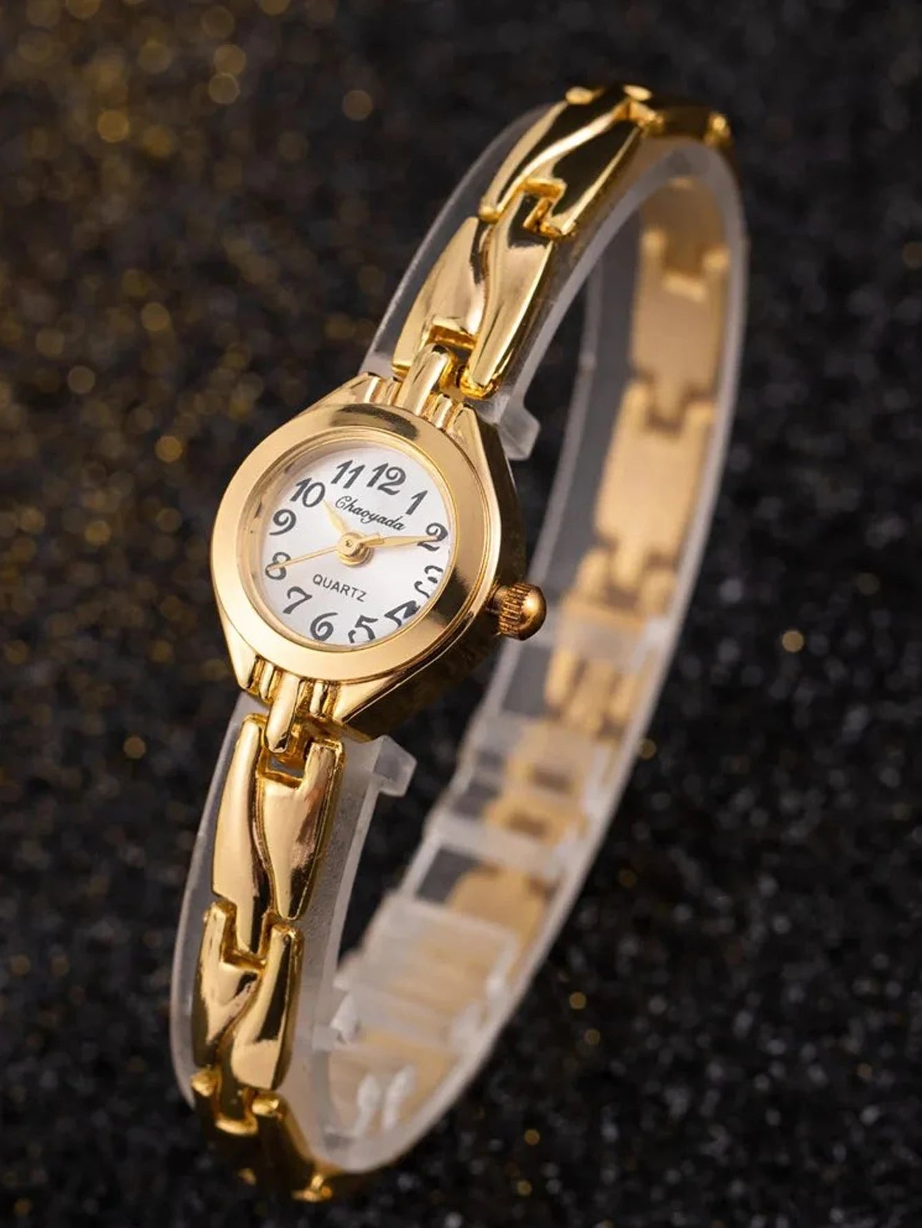 Luxury Gold Women Bracelet Watches Top Brand Steel Small Dial Quartz Wristwatch Fashion Elegant Ladies Hand-Chain Clock Gift