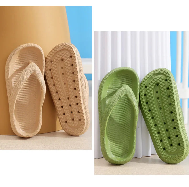 New Style Eva Flip-Flops Clamp Foot Non-Slip Outdoor Summer Soft Bottom Bathroom Couples Wear Flip-Flops Casual Platform Sandals