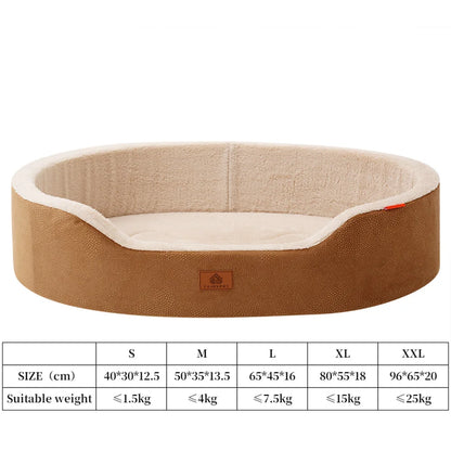 Yellow-brown China Mainland Large Dog Bed – Winter Orthopedic Waterproof Couch Pet Bed for Medium & Large Dogs