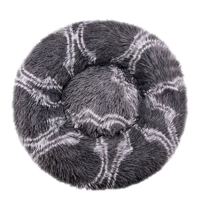 Round Plush Pet Bed – 6 Sizes (40–90 cm) for Large & Medium Dogs, Super Soft Cat Bed, Winter Warm Dog House