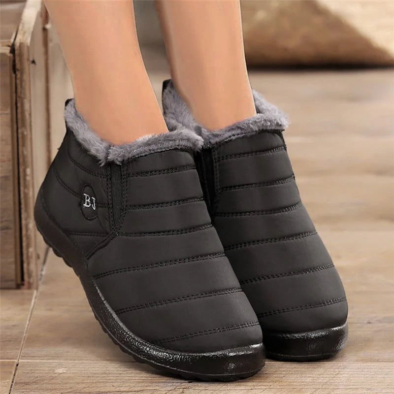 New Waterproof Winter Women Sneakers Shoes Breathable Women's Sneakers Chunky Plus Size Women Casual Shoes Black Flat Shoes