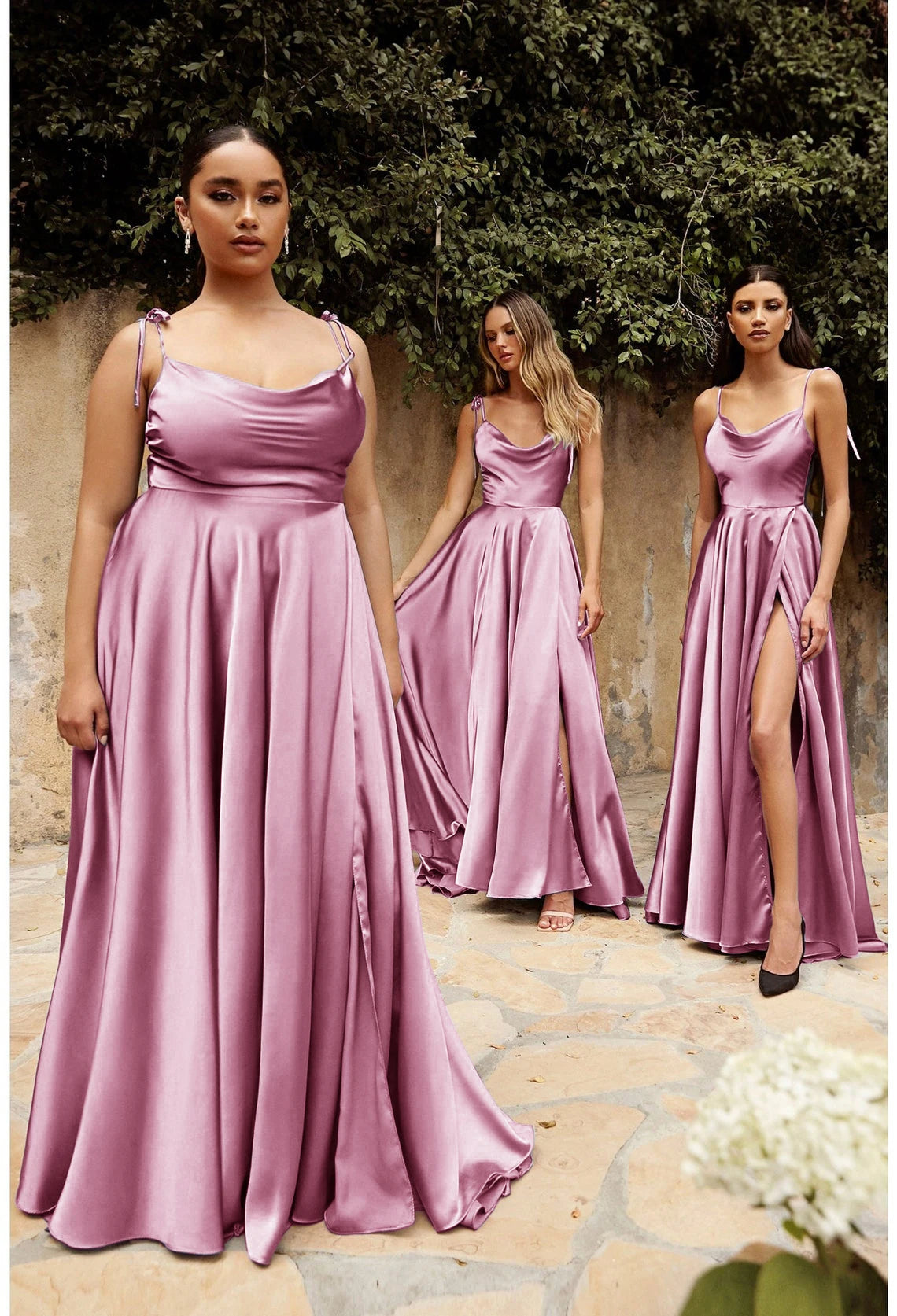 A-line Maxi Simple High Slit Women Spaghetti Strap Satin Prom Dress Elegant Long Backless Evening Party Gown Vestidos Gala