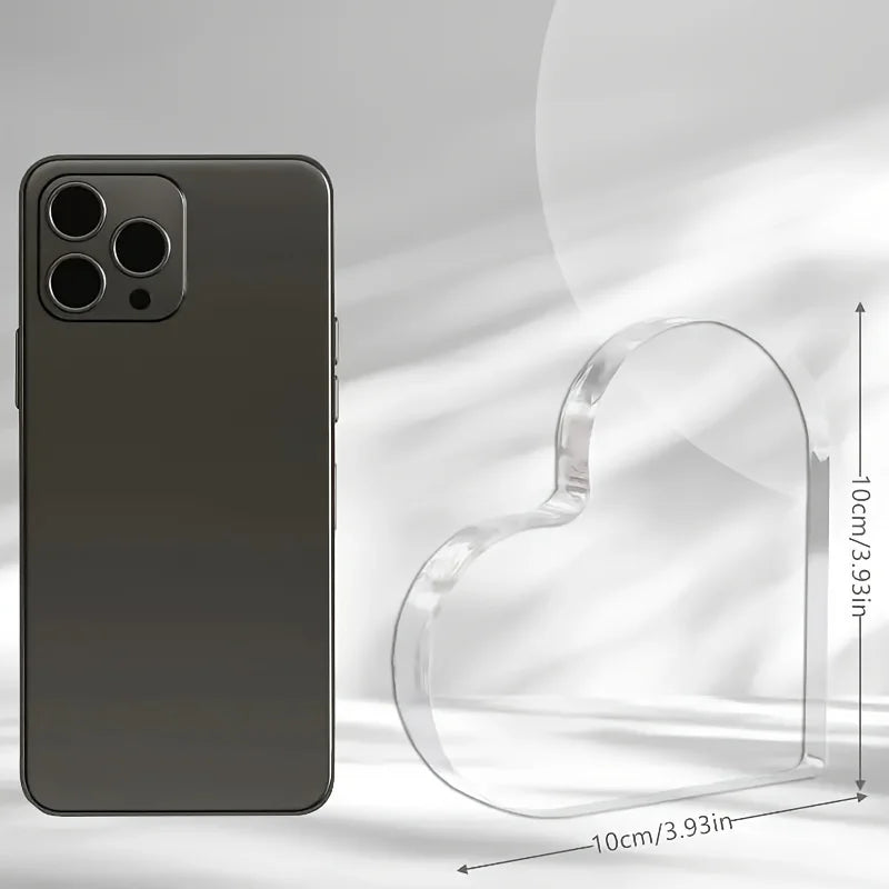 Elegant Heart-Shaped Acrylic Prayer Decor – "Pray It Over It" Inspirational Pink Verse, 2D Desktop Christian Ornament