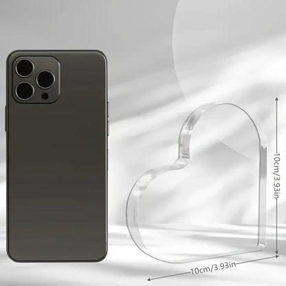 Elegant Heart-Shaped Acrylic Prayer Decor – "Pray It Over It" Inspirational Pink Verse, 2D Desktop Christian Ornament