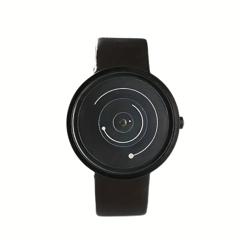 1pcNew Concept Pointless Creative Wormhole Academy Style Couple Student Versatile Watch Black Technology Trend Personality