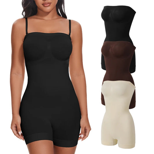 Strapless Shapewear Bodysuit Butt Lifter Body Shaper for Women Under Dress Tummy Control full Body Shapewear