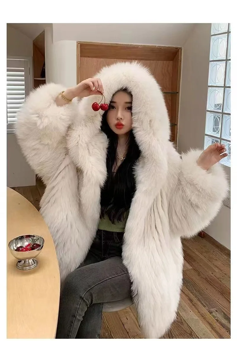 Female Autumn Winter Imitation Fur 2024 Lamb Plush New Coat Women's Mid-Length Korean Loose Plush Sheep Shearing Coat Thickening