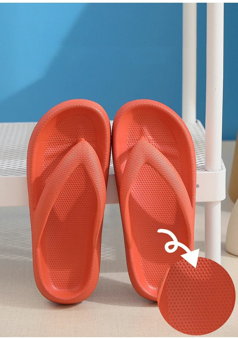 New Style Eva Flip-Flops Clamp Foot Non-Slip Outdoor Summer Soft Bottom Bathroom Couples Wear Flip-Flops Casual Platform Sandals