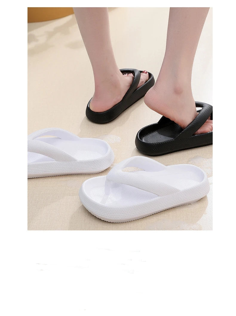 New Style Eva Flip-Flops Clamp Foot Non-Slip Outdoor Summer Soft Bottom Bathroom Couples Wear Flip-Flops Casual Platform Sandals