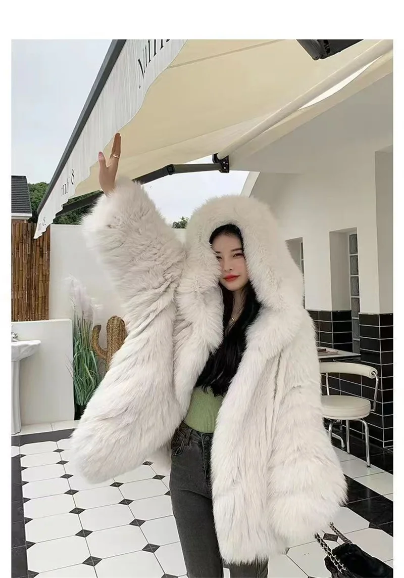 Female Autumn Winter Imitation Fur 2024 Lamb Plush New Coat Women's Mid-Length Korean Loose Plush Sheep Shearing Coat Thickening