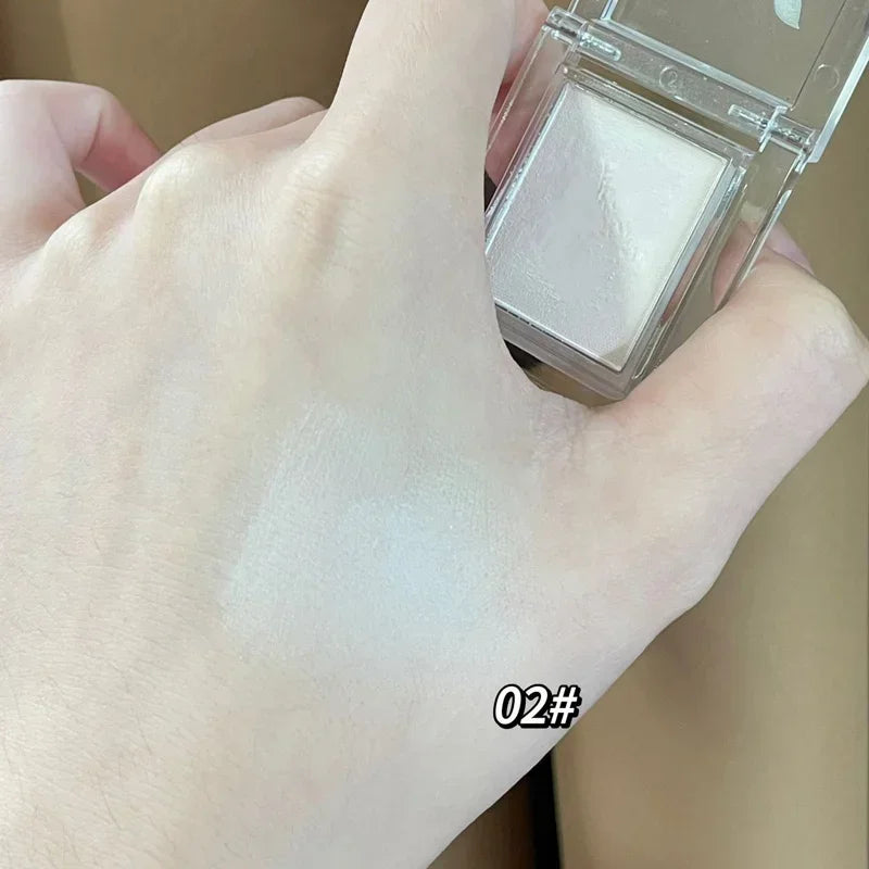 Monochrome Matte White Highlighter Palette Low Saturation 4 Color Face Matte Highlighte Eye Nose Eyeshadow Korea Makeup Cosmetic