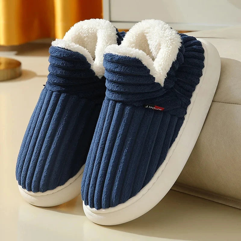 Bebealy Winter Fur Shoes For Women Classic Unisex Fluffy House Shoes With Padded Slippers For Men Indoor Outdoor Women Slippers