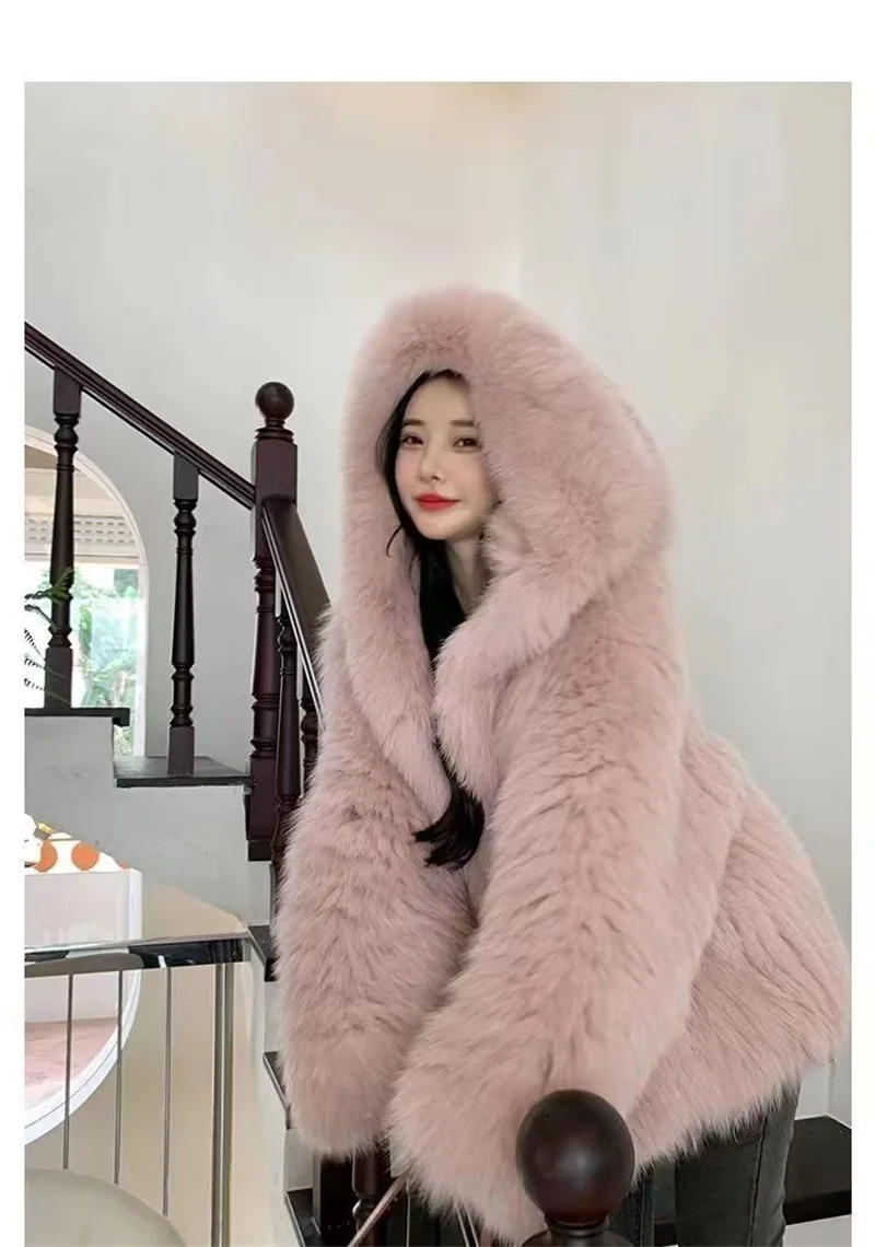 Female Autumn Winter Imitation Fur 2024 Lamb Plush New Coat Women's Mid-Length Korean Loose Plush Sheep Shearing Coat Thickening