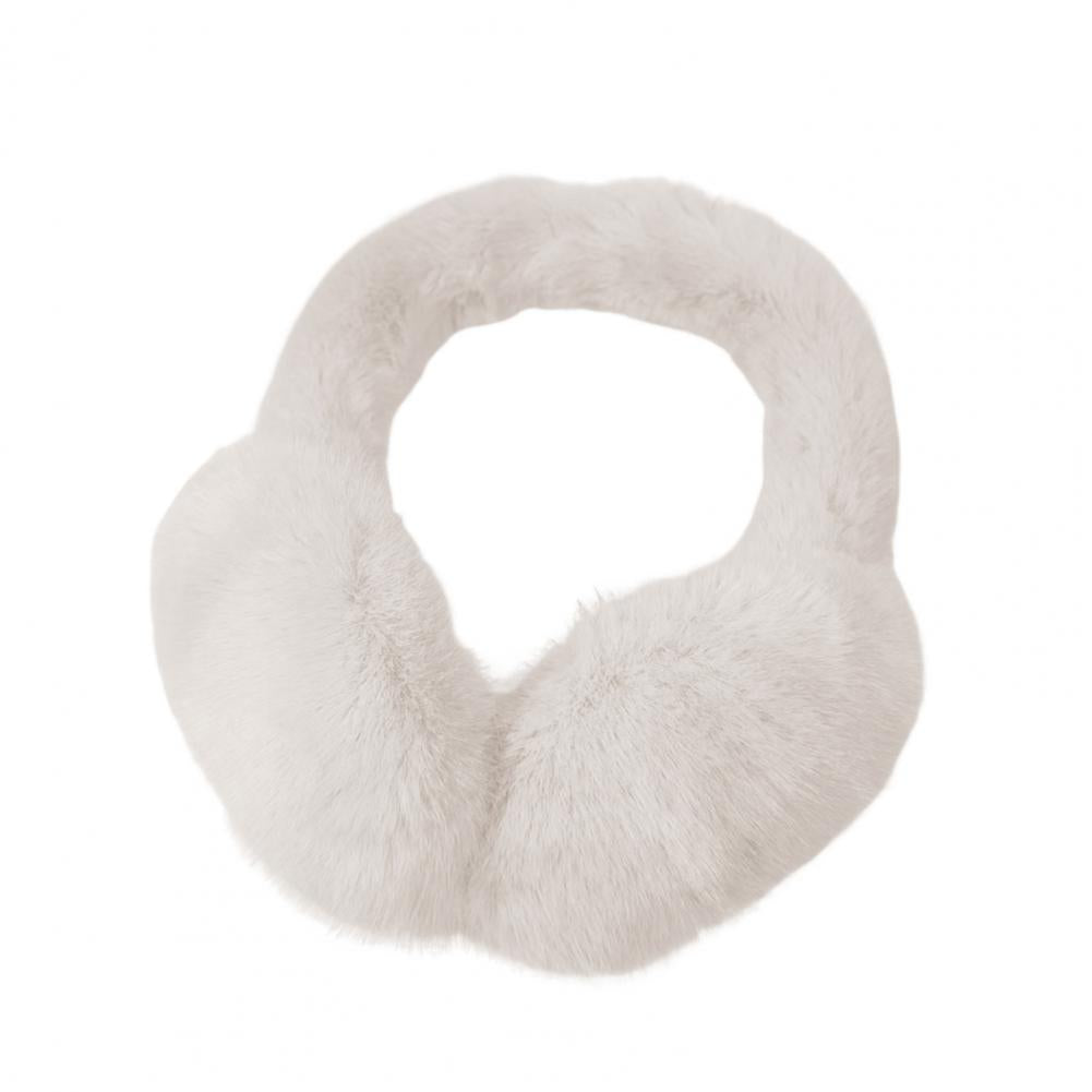 Comfortable  Stylish Winter Thermal Unisex Fluffy Ear Covers Soft Unisex Earmuffs Solid Color   for Hiking