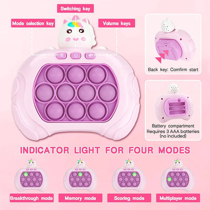 Electronic Push Pop Game – Pro Super Bubble Pop Light Up Antistress Fidget Toy for Kids & Adults, Birthday Gift