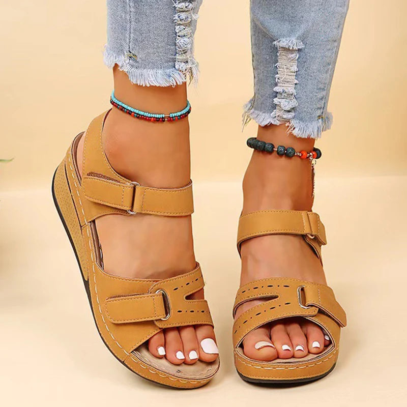 Summer Women Sandals Shoes Plus Size Sandals Woman Party Sandals Ladies Wedge Shoes For Women Soft Footwear Women Sandal Female