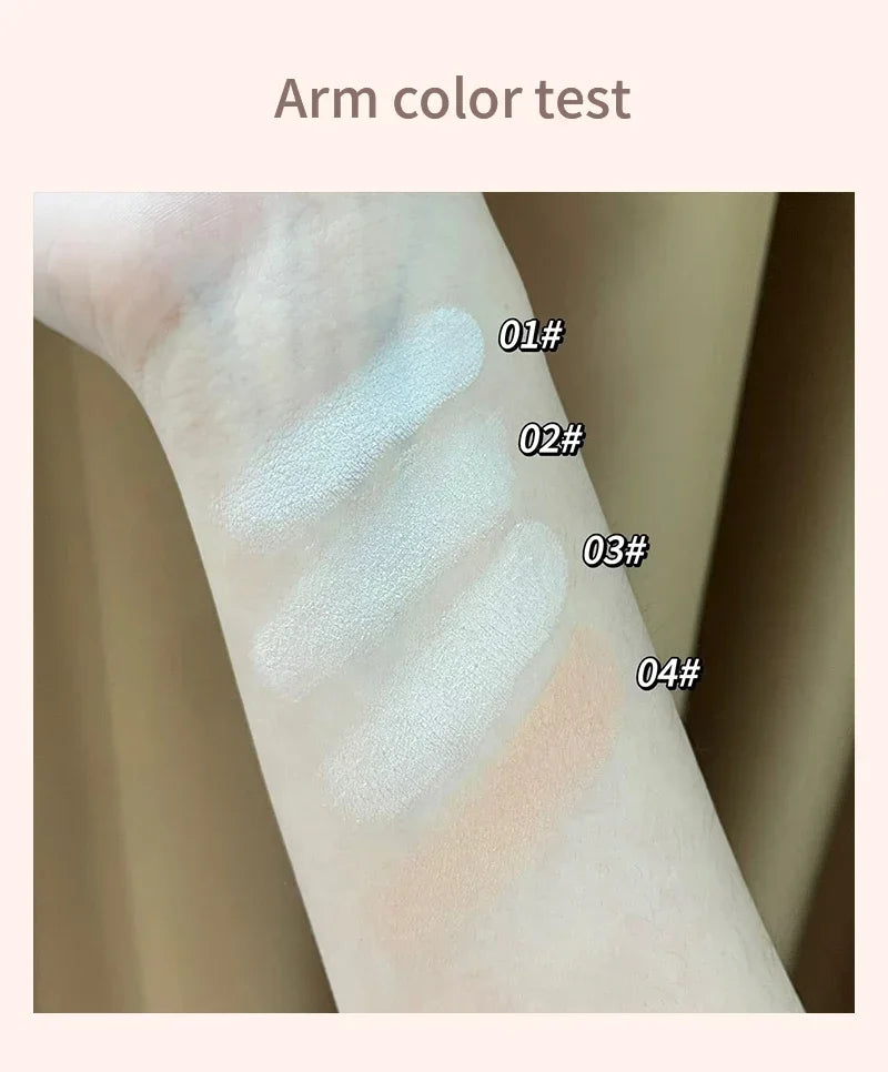 Monochrome Matte White Highlighter Palette Low Saturation 4 Color Face Matte Highlighte Eye Nose Eyeshadow Korea Makeup Cosmetic