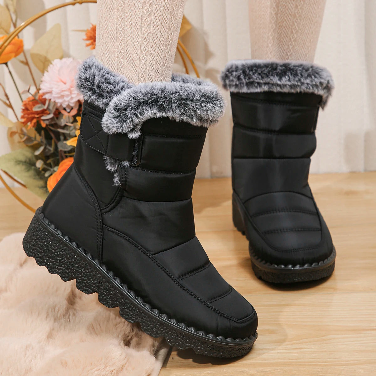 Punk Super High Platform Boots Women Chunky Heels Lace Up Motorcycle Boots Woman Black White Thick Bottom Ankle Booties Female