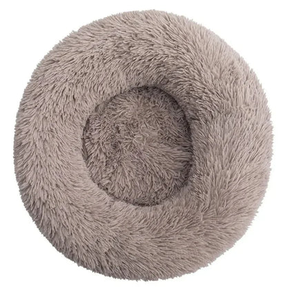 Round Plush Pet Bed – 6 Sizes (40–90 cm) for Large & Medium Dogs, Super Soft Cat Bed, Winter Warm Dog House