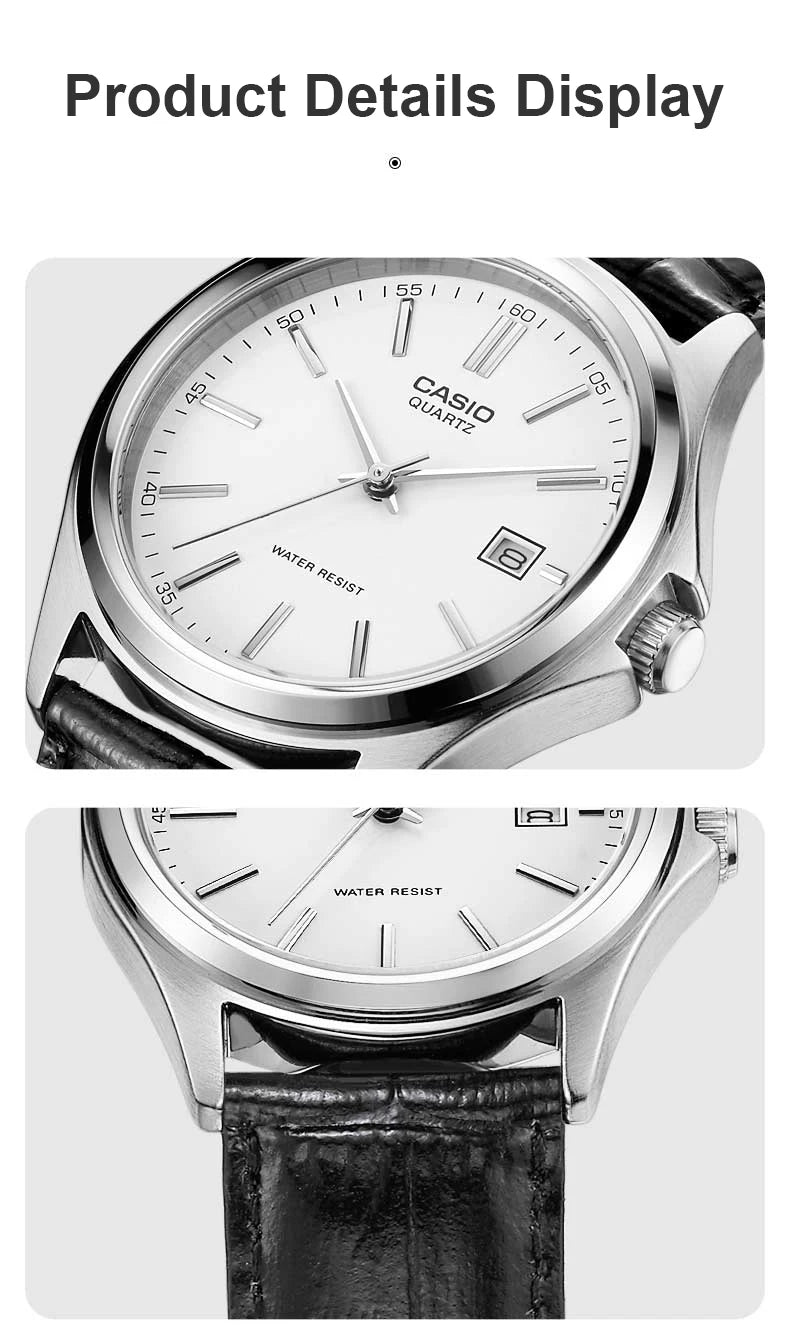 Casio MTP-1183A Women Watch Steel Belt Leather Leisure High Luxury Business Date Simple Diamond Face Quartz Watch Men Watch