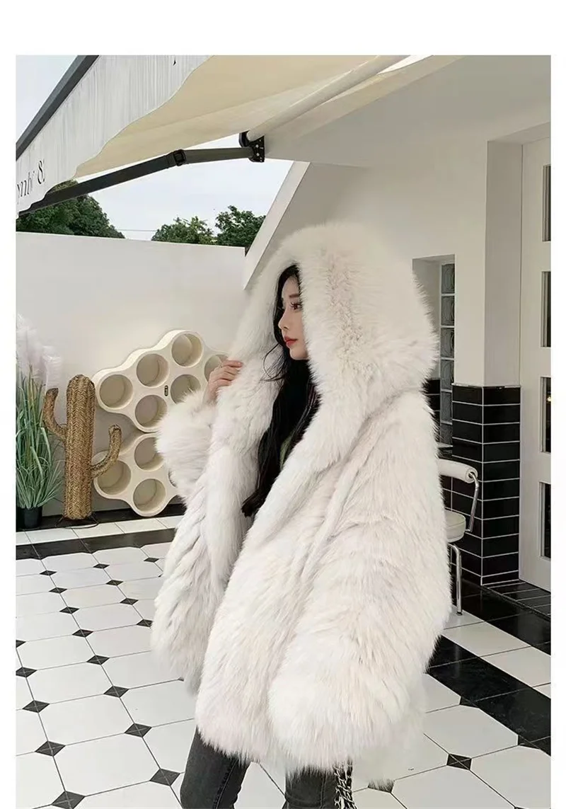 Female Autumn Winter Imitation Fur 2024 Lamb Plush New Coat Women's Mid-Length Korean Loose Plush Sheep Shearing Coat Thickening